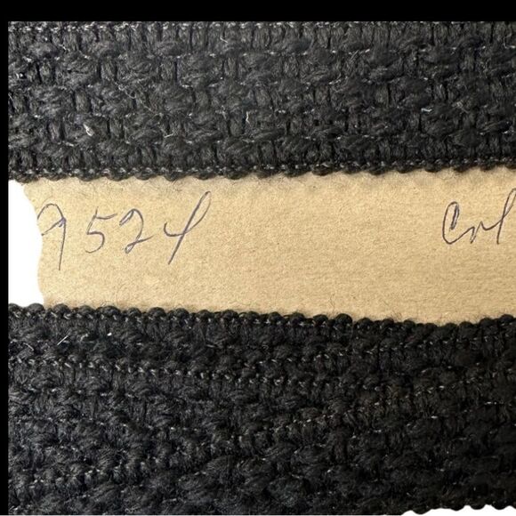 Vintage Black 1” elastic braid - 5 yards. Beer-Stern Co. New York. - Picture 2 of 7